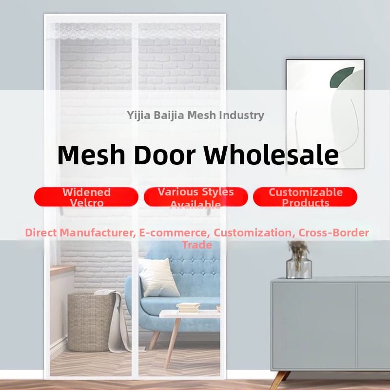 Anti-uodų durų užuolaidos oro kondicionieriams su magnetiniu deimantiniu tinkleliu ir lipniu uždarymu; Medžiaga: durų tinklelis; Tinka miegamajai, balkonui ir komercinėms erdvėms; Stilius: modernus minimalistinis; Raštas: dryželiai, vienalytis, kvadratai