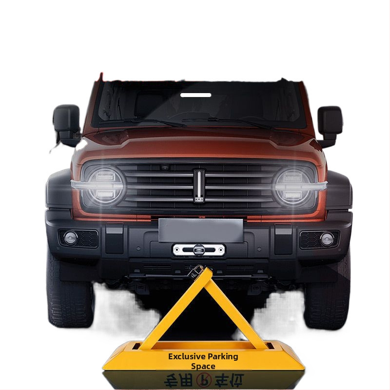 Manuálny uzamykateľný parkovací zámok pre garáž s hrubým upevnením stĺpa