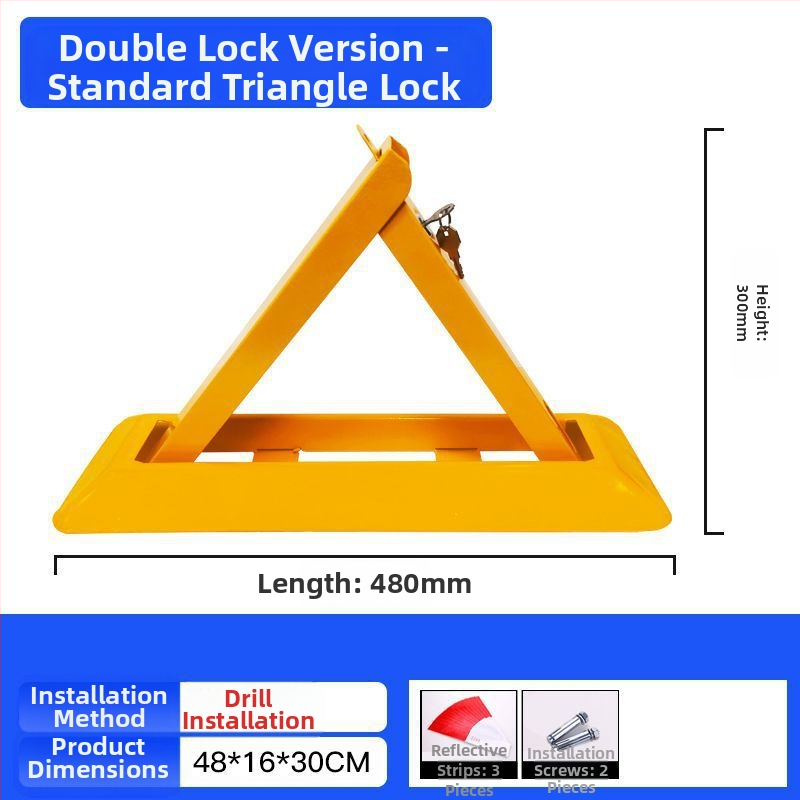Χειροκίνητο κλείδωμα πάρκινγκ για γκαράζ με παχύτερο σταθερό στύλο