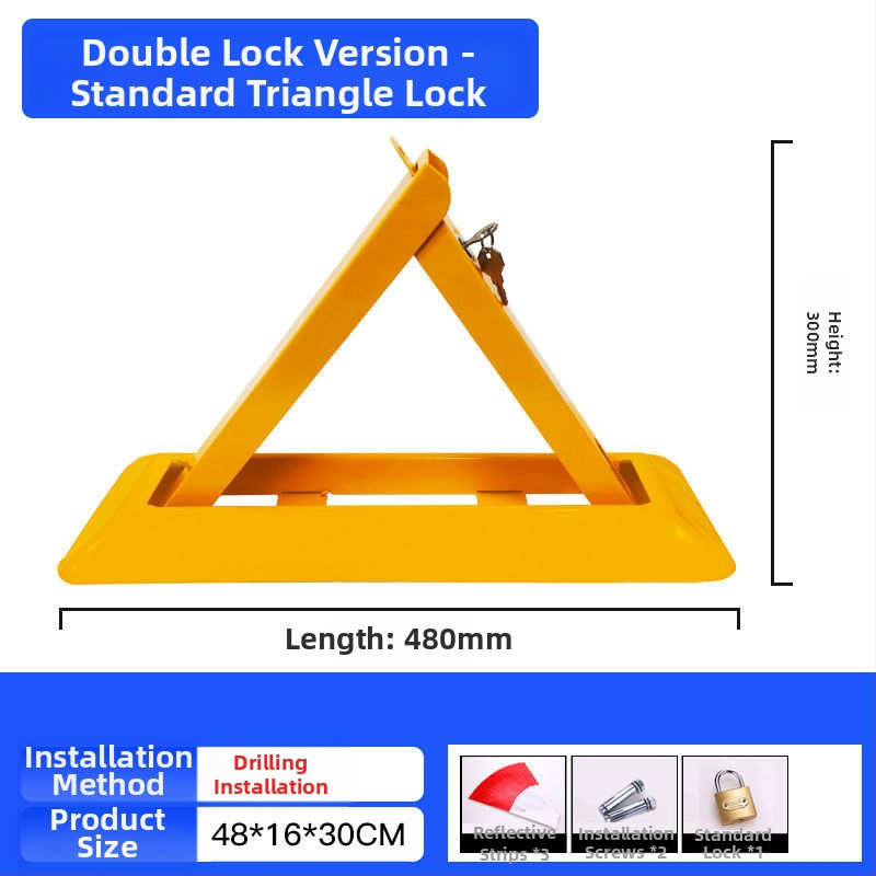 Χειροκίνητο κλείδωμα πάρκινγκ για γκαράζ με παχύτερο σταθερό στύλο