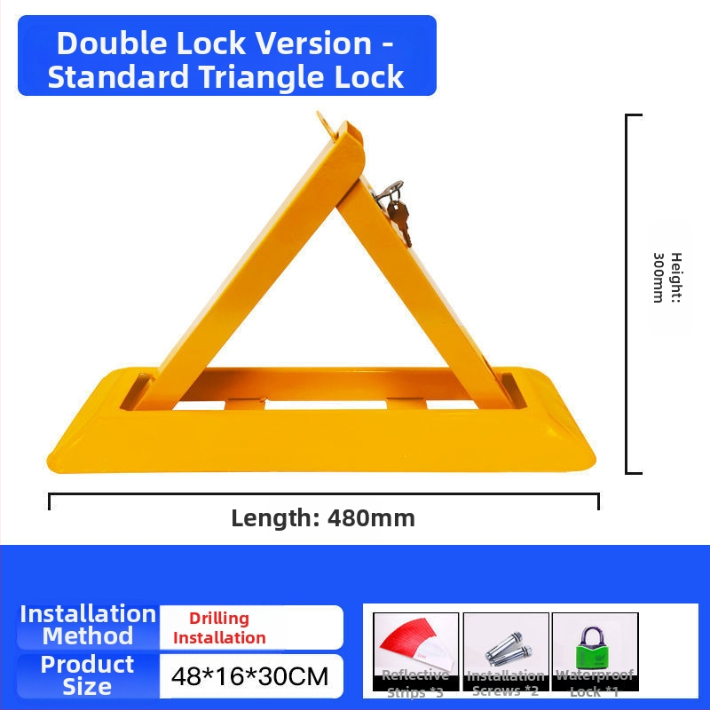 Χειροκίνητο κλείδωμα πάρκινγκ για γκαράζ με παχύτερο σταθερό στύλο
