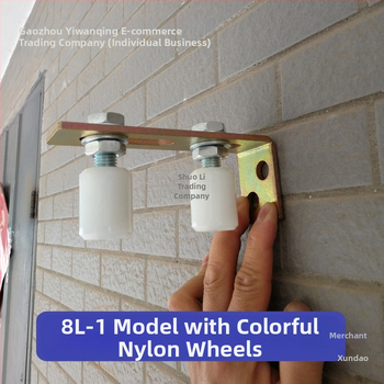 Найлонова плъзгаща врата ролка с двойна ролка и пластмасова шайба; фиксиран водач, модел 8l-1 / 8l-2