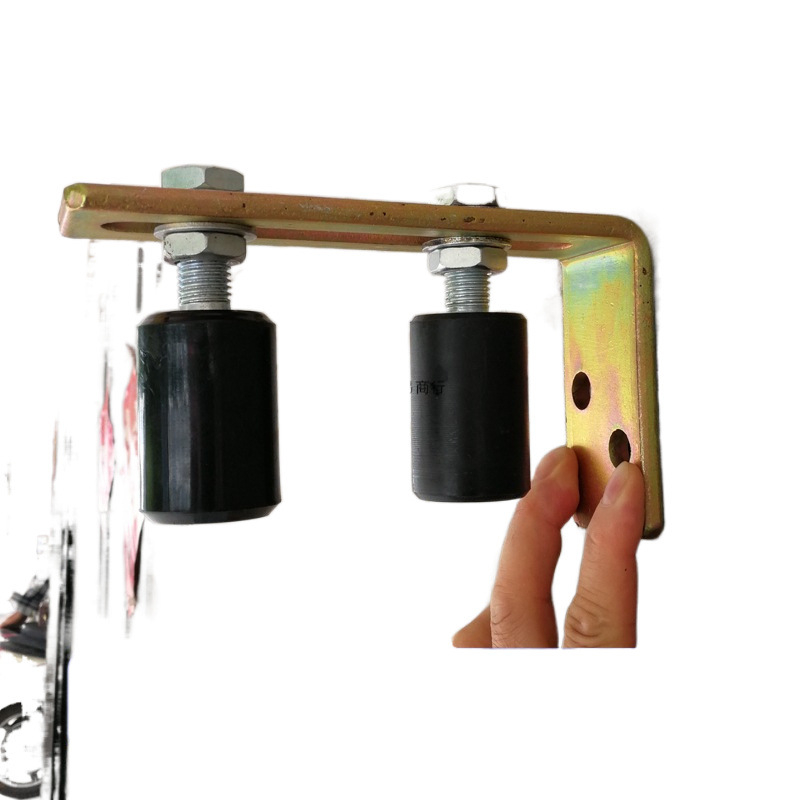 Найлонова плъзгаща врата ролка с двойна ролка и пластмасова шайба; фиксиран водач, модел 8l-1 / 8l-2