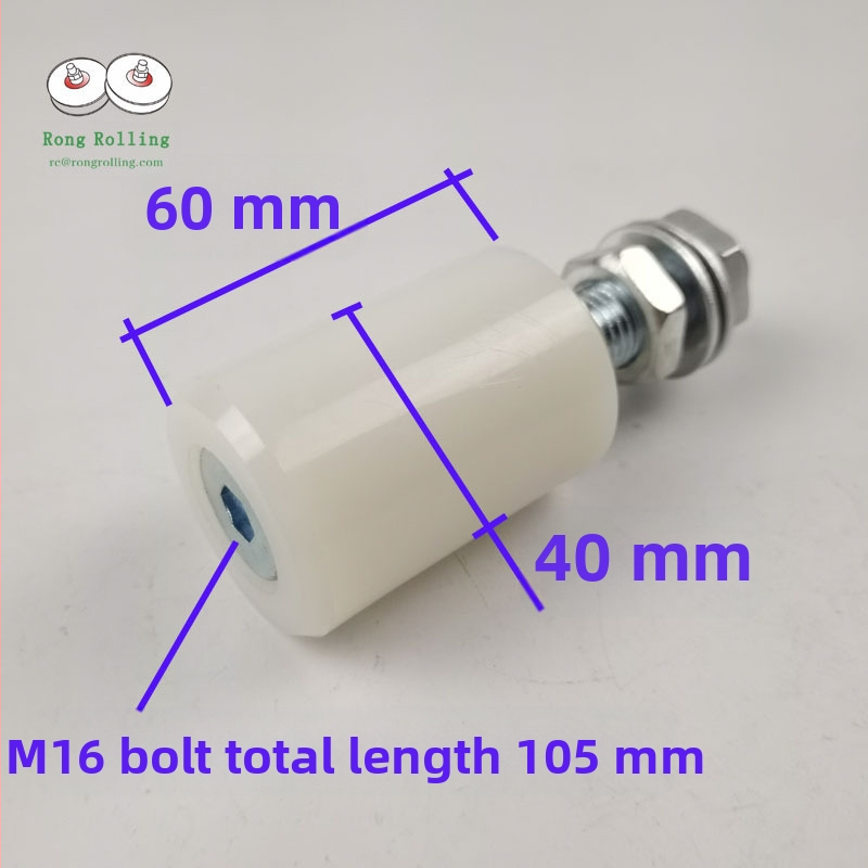 Найлонова плъзгаща врата ролка с двойна ролка и пластмасова шайба; фиксиран водач, модел 8l-1 / 8l-2