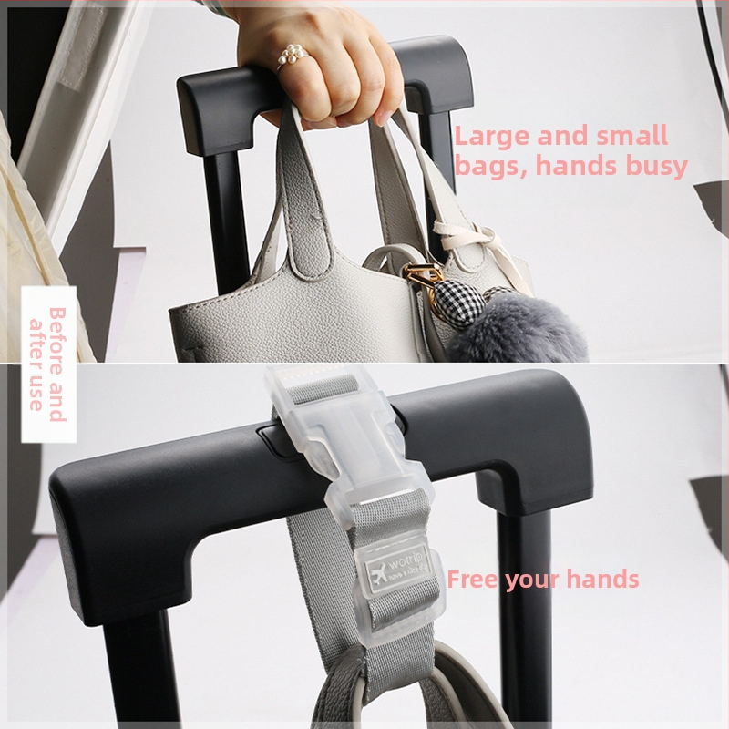 Bagažo kablio ir diržo komplektas, nailonas medžiaga, Blue Whale prekės ženklas, laisvalaikio kelionių stilius, ultralengvas, atsparus dėvėjimuisi