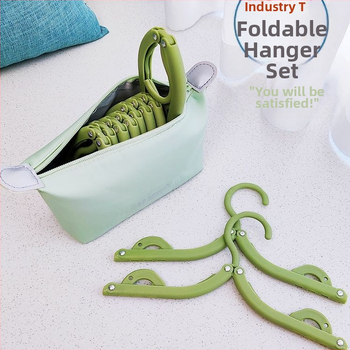 Πτυσσόμενη κρεμάστρα ταξιδιού για ρούχα - φορητός πλαστικός στεγνωτήρας ρούχων, σετ 8 τεμαχίων, μοντέρνος μινιμαλιστικός σχεδιασμός