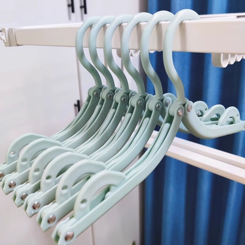 Πτυσσόμενη κρεμάστρα ταξιδιού για ρούχα - φορητός πλαστικός στεγνωτήρας ρούχων, σετ 8 τεμαχίων, μοντέρνος μινιμαλιστικός σχεδιασμός