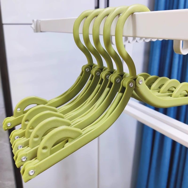 Πτυσσόμενη κρεμάστρα ταξιδιού για ρούχα - φορητός πλαστικός στεγνωτήρας ρούχων, σετ 8 τεμαχίων, μοντέρνος μινιμαλιστικός σχεδιασμός