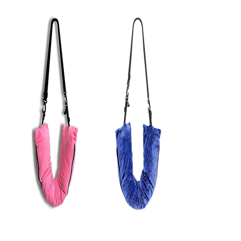 U-σχήματος ταξιδιωτικό μαξιλάρι με γέμιση μνήμης αφρού, Crystal Velvet ύφασμα, μοντέρνος μινιμαλιστικός σχεδιασμός