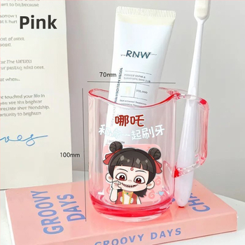 Παιδικό κύπελλο στοματικής έκπλυσης με οδοντόβουρτσα Nezha, πλαστικό