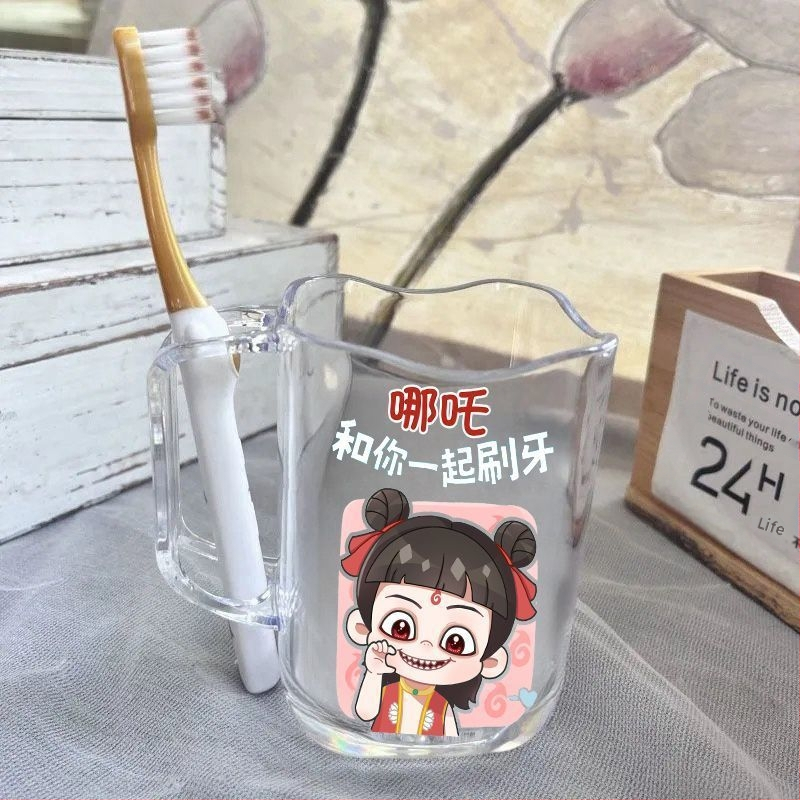 Παιδικό κύπελλο στοματικής έκπλυσης με οδοντόβουρτσα Nezha, πλαστικό