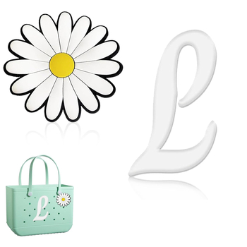 Accesoriu pentru geantă cu inserție gravată cu literă — material: plastic/rezin; vară 2024; funcție: Altceva; categorie: agățare geantă