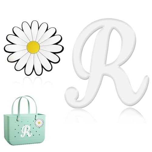 Accesoriu pentru geantă cu inserție gravată cu literă — material: plastic/rezin; vară 2024; funcție: Altceva; categorie: agățare geantă