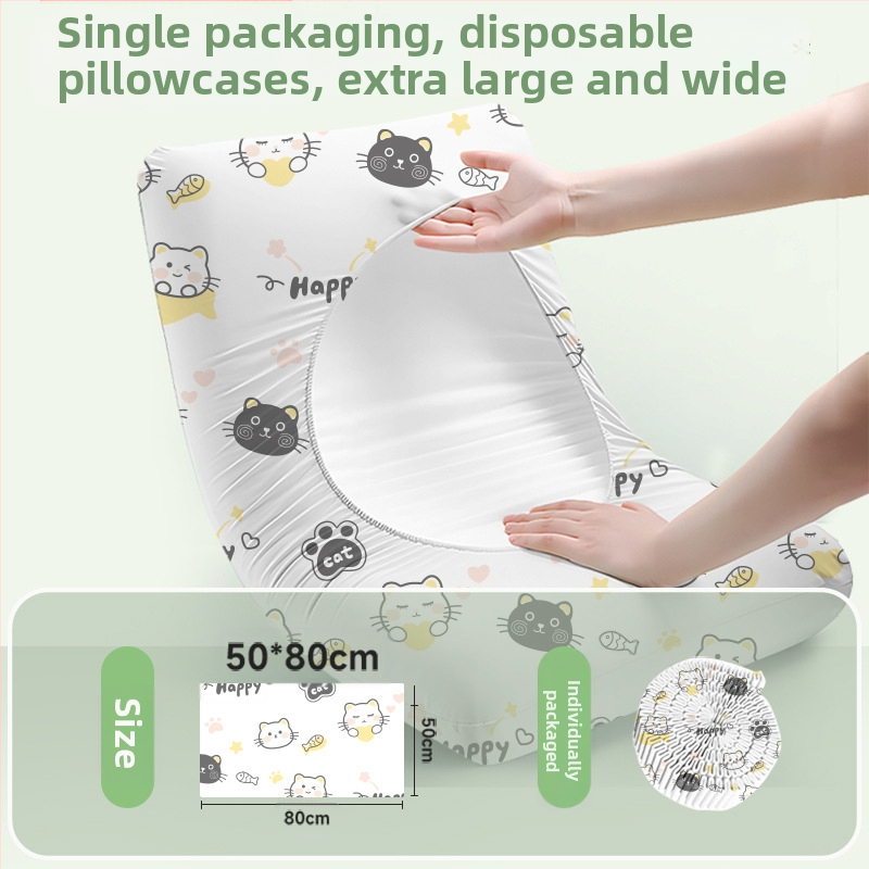 Еднократна калъка за възглавница – комплект за дома и пътуване, плътен нетъкан текстил | Travel You