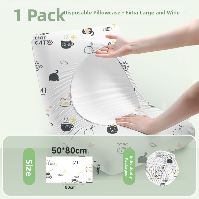 Еднократна калъка за възглавница – комплект за дома и пътуване, плътен нетъкан текстил | Travel You