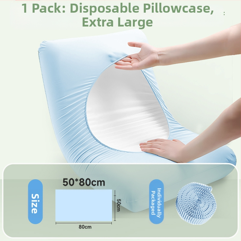 Еднократна калъка за възглавница – комплект за дома и пътуване, плътен нетъкан текстил | Travel You