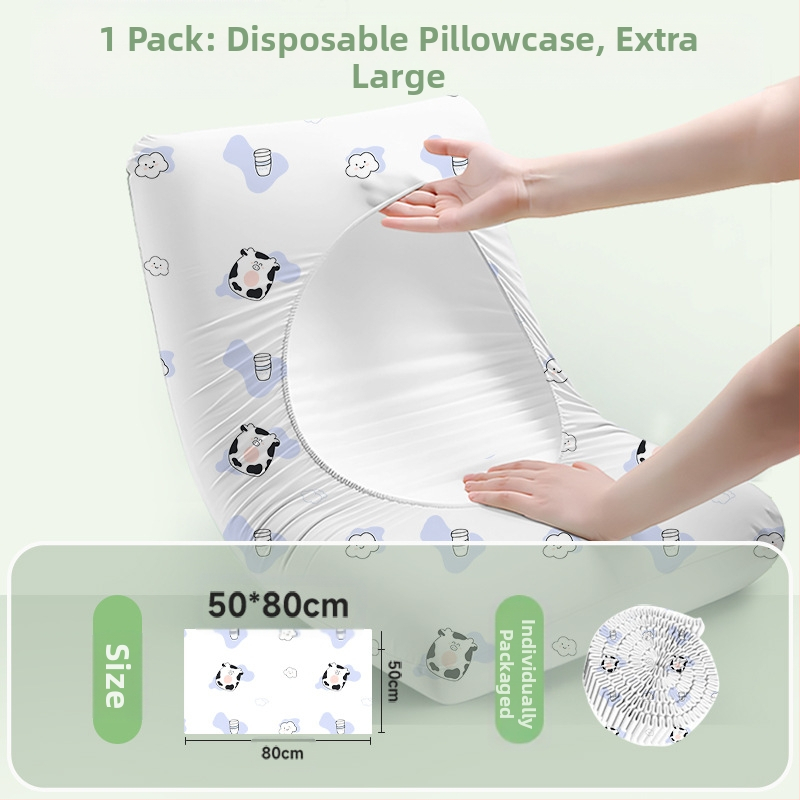 Еднократна калъка за възглавница – комплект за дома и пътуване, плътен нетъкан текстил | Travel You