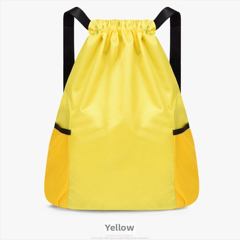 Σακίδιο με κορδόνια, ύφασμα Oxford, κάθετο τετράγωνο σχήμα, ανοιχτή τσέπη, διπλοί ιμάντες ώμου, χωρίς επένδυση