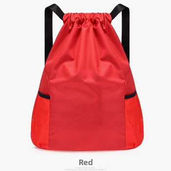 Σακίδιο με κορδόνια, ύφασμα Oxford, κάθετο τετράγωνο σχήμα, ανοιχτή τσέπη, διπλοί ιμάντες ώμου, χωρίς επένδυση