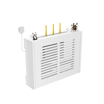 Τοίχο-εγκαταστημένο ράφι αποθήκευσης για ασύρματο Wi-Fi TV box και δρομολογητή | PVC υλικό | Junqi Creative | προστασία από τη σκόνη