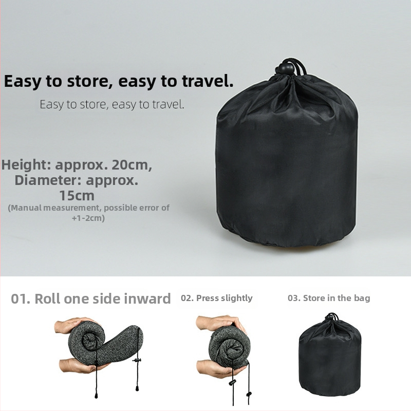 U-образена възглавница за пътуване: мемори пяна; качулка; сваляема обвивка; плат катионен; стил модерна простота; тегло ≤0.5 кг