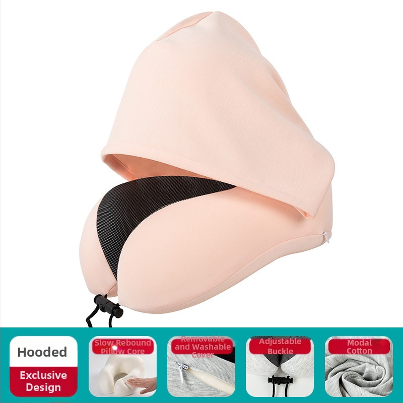 Μαξιλάρι σε σχήμα U για ταξίδια: μνήμη αφρού; κουκούλα; αποσπώμενο κάλυμμα; ύφασμα κατιονικό; μοντέρνο μινιμαλιστικό στυλ; βάρος ≤0.5 кг