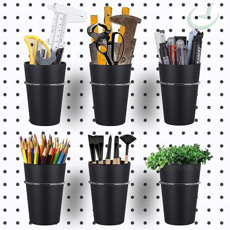 Πίνακας οπών (pegboard) για γραφείο – καθολικός οργανωτής εργαλείων, συμβατός με πίνακα οπών με κυκλικές οπές, απόσταση οπών 2,5 cm, δύο επιλογές τοποθέτησης