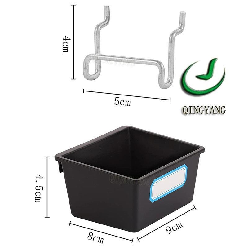 Πίνακας οπών (pegboard) για γραφείο – καθολικός οργανωτής εργαλείων, συμβατός με πίνακα οπών με κυκλικές οπές, απόσταση οπών 2,5 cm, δύο επιλογές τοποθέτησης