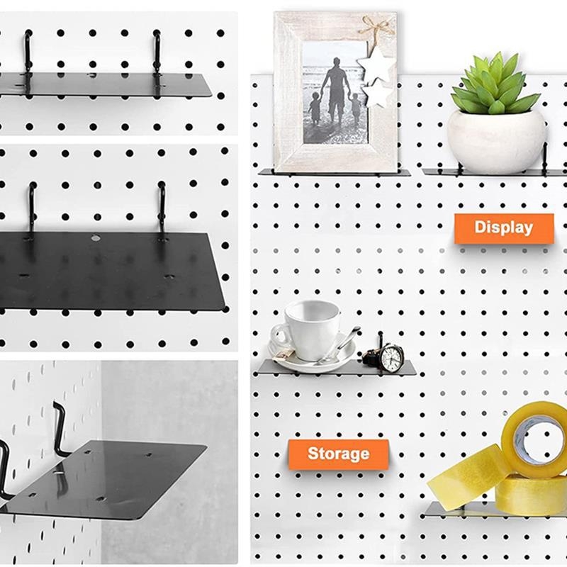 Πίνακας οπών (pegboard) για γραφείο – καθολικός οργανωτής εργαλείων, συμβατός με πίνακα οπών με κυκλικές οπές, απόσταση οπών 2,5 cm, δύο επιλογές τοποθέτησης