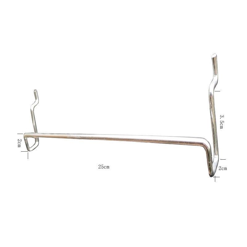 Πίνακας οπών (pegboard) για γραφείο – καθολικός οργανωτής εργαλείων, συμβατός με πίνακα οπών με κυκλικές οπές, απόσταση οπών 2,5 cm, δύο επιλογές τοποθέτησης