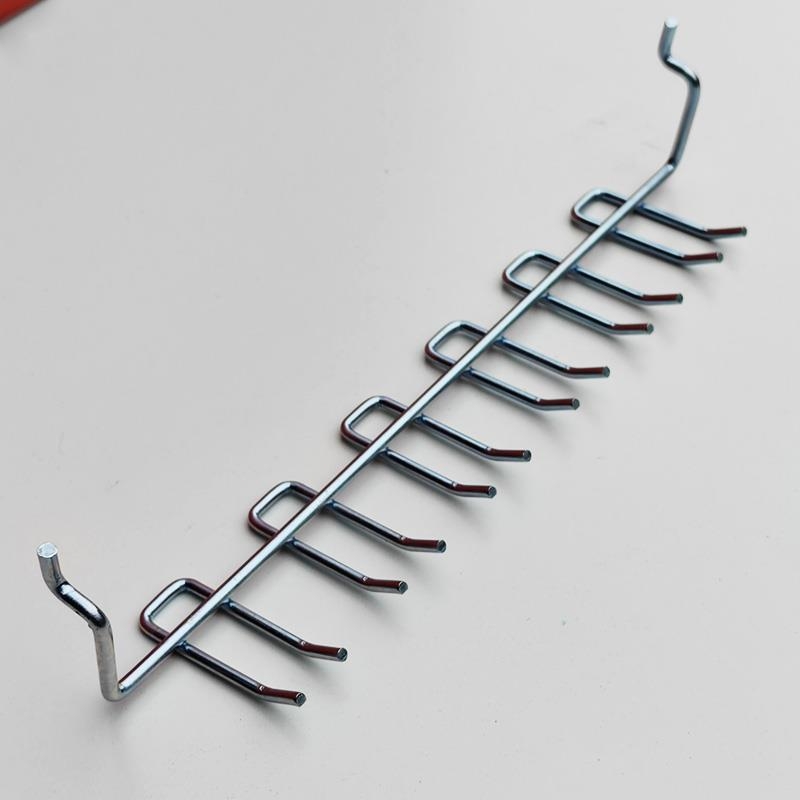 Πίνακας οπών (pegboard) για γραφείο – καθολικός οργανωτής εργαλείων, συμβατός με πίνακα οπών με κυκλικές οπές, απόσταση οπών 2,5 cm, δύο επιλογές τοποθέτησης