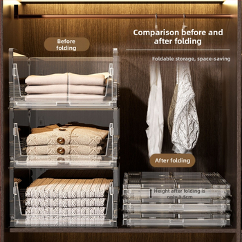 Κάδος αποθήκευσης ντουλάπας με συρόμενα συρτάρια, πλαστικός, μοντέλο WYS8319A-8320, ιαπωνικό στυλ, κυκλοφόρησε το 2019, συσκευασία 15 τεμάχια