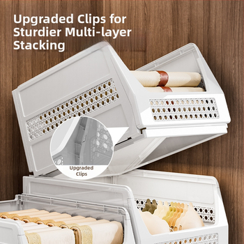 Κάδος αποθήκευσης ρούχων ντουλάπας με πολλαπλά επίπεδα και συρόμενο μηχανισμό — μοντέλο 9615, πλαστικό, μοντέρνο μινιμαλιστικό στυλ