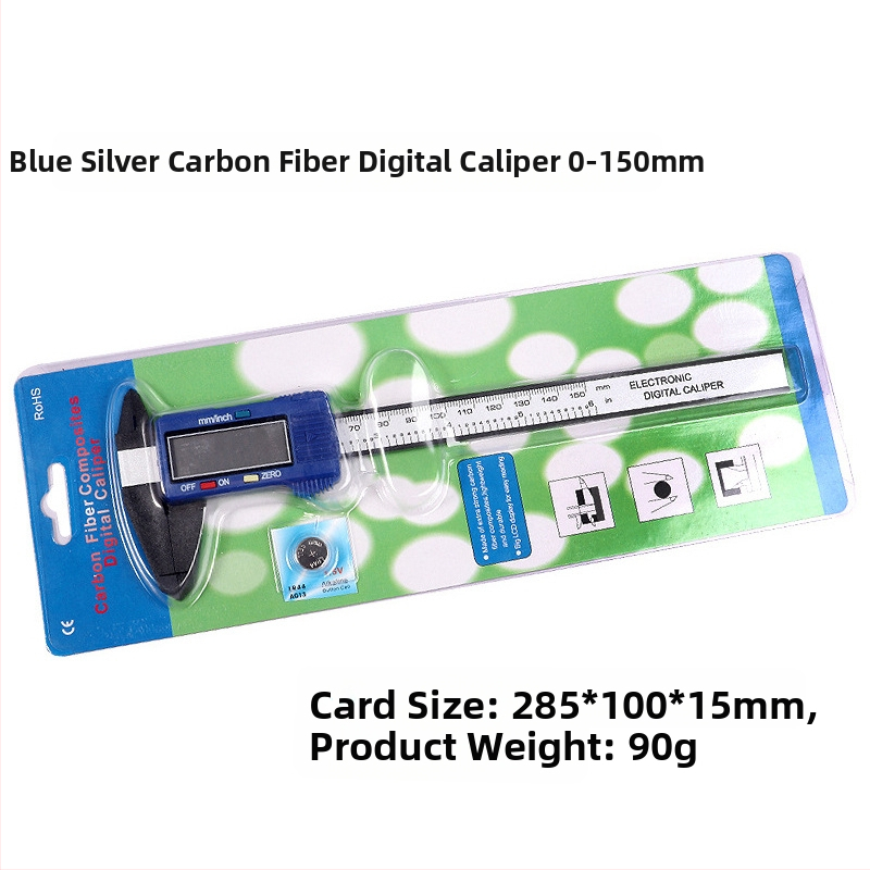 Ψηφιακό caliper από ανοξείδωτο ατσάλι, βιομηχανικής ποιότητας, διπλή κλίμακα μέτρων και ιντσών