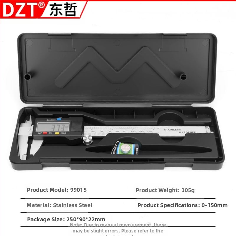 Ψηφιακό caliper από ανοξείδωτο ατσάλι, βιομηχανικής ποιότητας, διπλή κλίμακα μέτρων και ιντσών