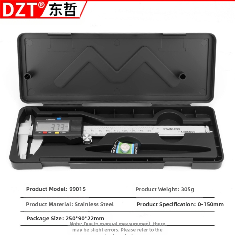 Ψηφιακό caliper από ανοξείδωτο ατσάλι, βιομηχανικής ποιότητας, διπλή κλίμακα μέτρων και ιντσών