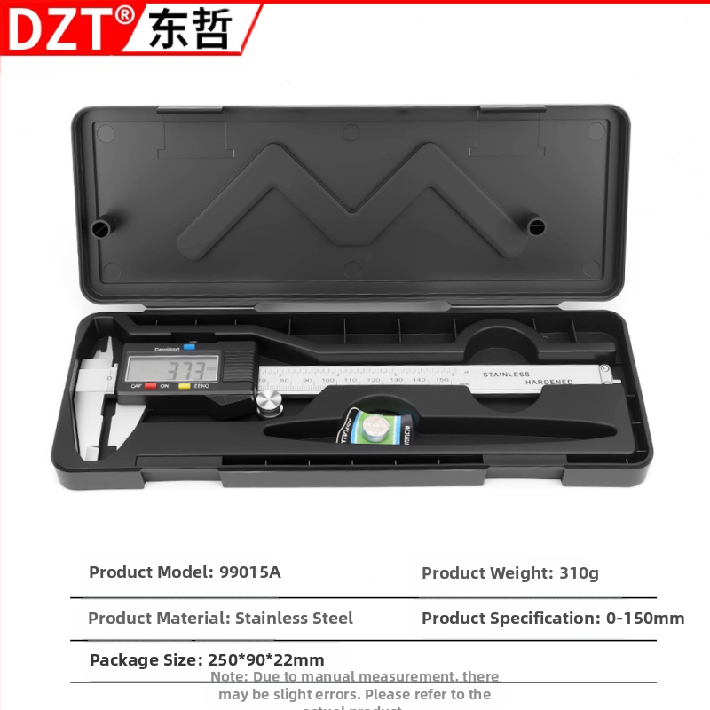 Ψηφιακό caliper από ανοξείδωτο ατσάλι, βιομηχανικής ποιότητας, διπλή κλίμακα μέτρων και ιντσών
