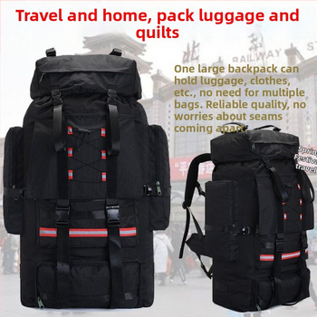 Ανδρικό σακίδιο για υπαίθριο ταξίδι μεγάλης χωρητικότητας, ακρυλικό υλικό, συμβατό με φορητό υπολογιστή 16 ιντσών, επένδυση Oxford