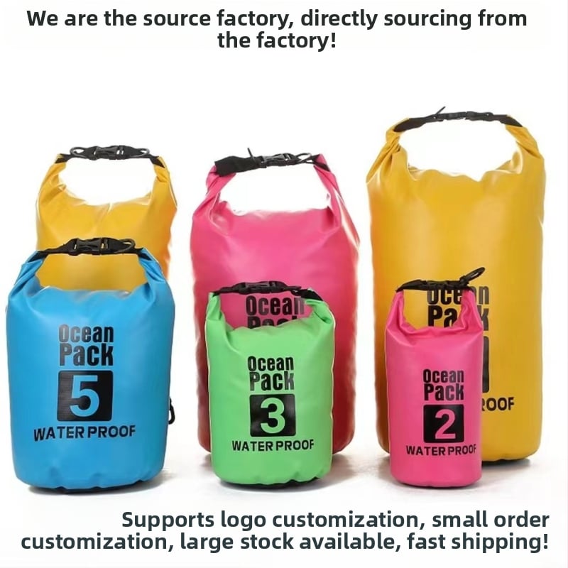 Vanjska vodootporna torba — za odmor, ronjenje, plažu i ribolov (Materijal: 500D PVC; Vodootporna tkanina; Kapacitet: 2–30 L; Prilagođeni logo)