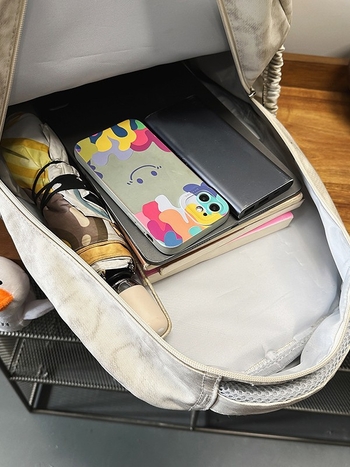 Unisex σχολική τσάντα πλάτης από νάιλον, αδιάβροχη, με πολλαπλά διαμερίσματα, καμπύλοι ιμάντες, επένδυση πολυεστέρα