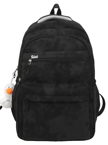 Unisex σχολική τσάντα πλάτης από νάιλον, αδιάβροχη, με πολλαπλά διαμερίσματα, καμπύλοι ιμάντες, επένδυση πολυεστέρα