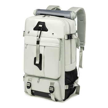 Σακίδιο ταξιδιού μεγάλης χωρητικότητας από νάιλον, συμβατό με φορητό 16 ιντσών, ιμάντες ώμων με αερόσφυξη