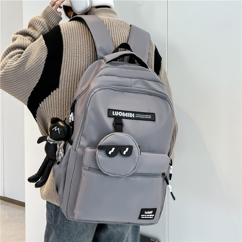 Harajuku stílusú hátizsák, 20–35L, 14 inch laptophoz, Magas minőségű kompozit anyag, Légpárnás vállpántok