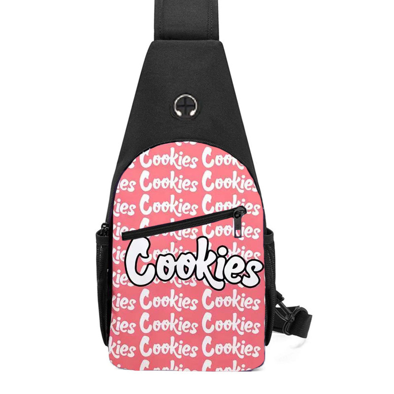 Ανδρική Τσάντα Ώμου σε Στυλ Street Trend — Υλικό Oxford cloth, Εσωτερικό Πολυεστέρας, Μοτίβο με Γράμματα