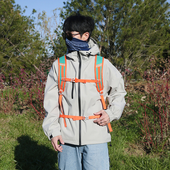 Σακίδιο πεζοπορίας με πτυσσόμενο σχεδιασμό, ελαφρύ και ανθεκτικό, εξωτερικό ύφασμα Oxford, επένδυση πολυεστέρα, καμπύλοι ιμάντες ώμου