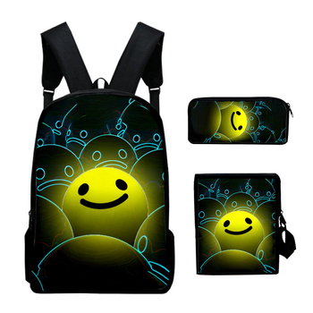 Σετ παιδικής σχολικής τσάντας από πολυεστέρα με εργονομικό πίσω πάνελ για μείωση βάρους, αναπνεύσιμο, αδιάβροχο και ανθεκτικό, χωρητικότητα κάτω από 20 λίτρα, με μοτίβα anime καρτούν, περιλαμβάνει θήκη μολυβιών