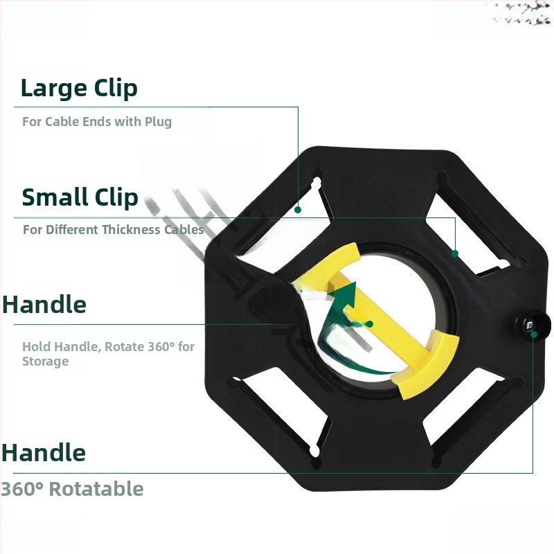 Пластмасова ролка за навиване на кабели, домашна употреба, съхранение