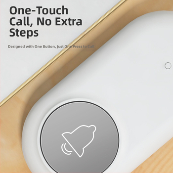 Ασύρματο Σύστημα Κλήσης Φροντίδας Ηλικιωμένων με Απομακρυσμένο Έλεγχο Κοντά στο Κρεβάτι και στο Μπάνιο, Έξυπνο Κουδούνι, Έκτακτη Λειτουργία Με Ένα Κουμπί, Αντίσταση 1 Ω