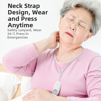 Ασύρματο Σύστημα Κλήσης Φροντίδας Ηλικιωμένων με Απομακρυσμένο Έλεγχο Κοντά στο Κρεβάτι και στο Μπάνιο, Έξυπνο Κουδούνι, Έκτακτη Λειτουργία Με Ένα Κουμπί, Αντίσταση 1 Ω