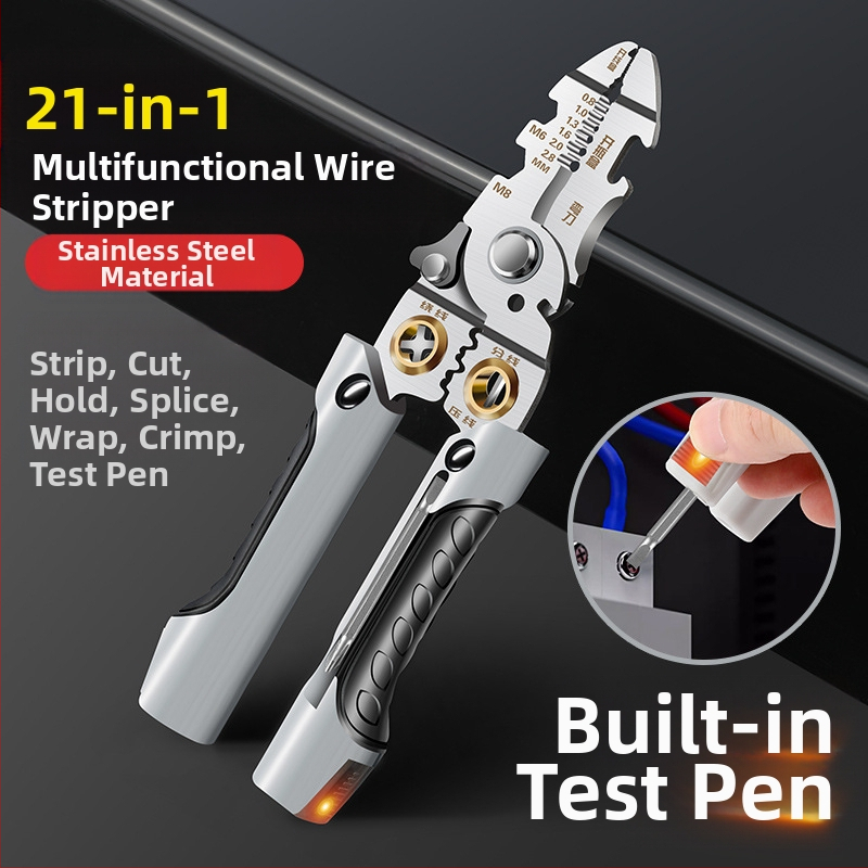 Z Πολυλειτουργικός ηλεκτρικός δοκιμαστής-στυλό με τσιμπίτσες για τράβηγμα και αποξήλωση καλωδίων | Βάρος 0.2